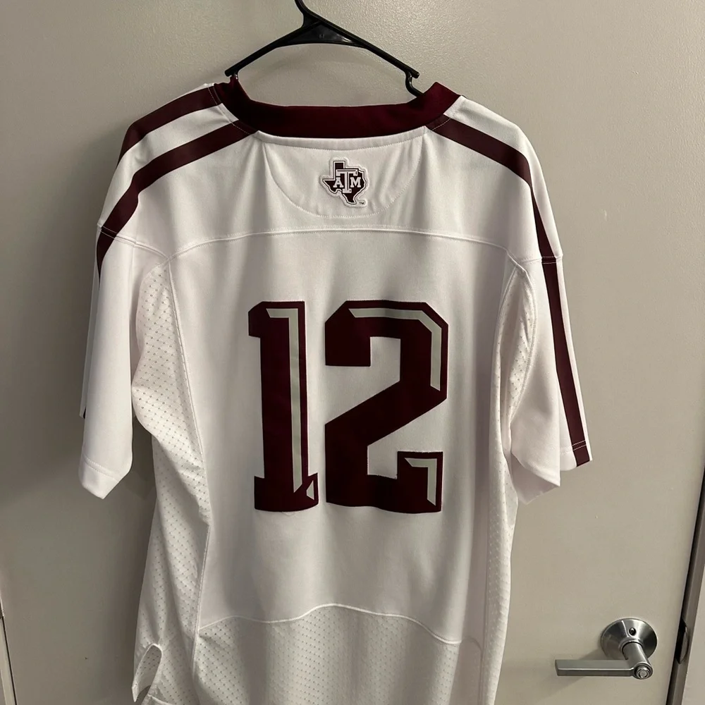 Adidas Texas A&M White and Maroon Sports Jersey - Picture 2 of 2